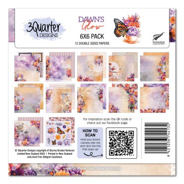 3QUARTER DESIGNS DAWNS GLOW - ENSEMBLE DE PAPIER 6X6