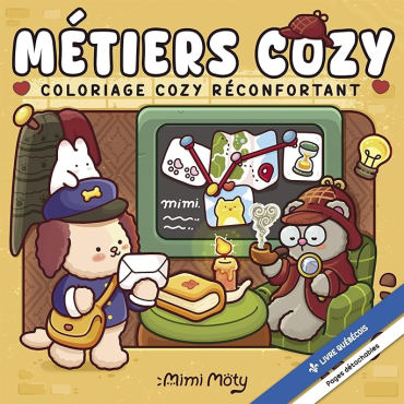 Métiers cozy - Coloriage cozy réconfortant - Mimi Moty