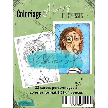 Le Chaos Créatif - Album à colorier format carterie - Ahuris et expressifs