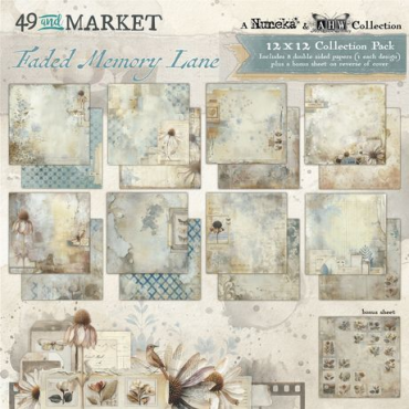49 and Market - Faded Memory Lane - Collection de papier 12"X12"