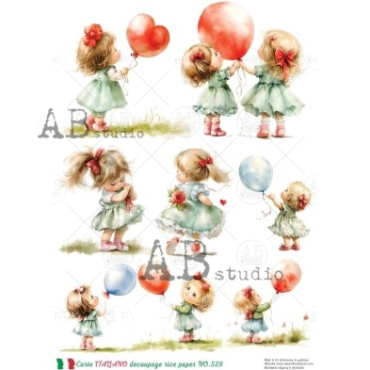 AB STUDIO Rice Paper Carte Italiano NO.529