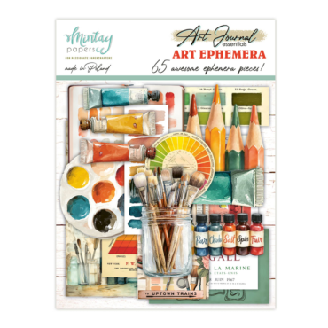 Mintay Ensemble d'Éphémères Art Journal - Art, 65 pcs