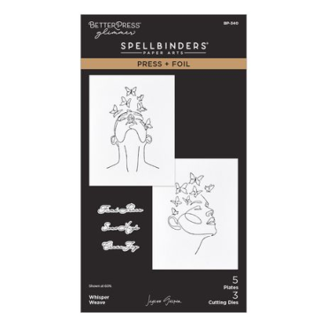 Spellbinders Press + Foil Plate & Matrices de coupe - Whisper Weave