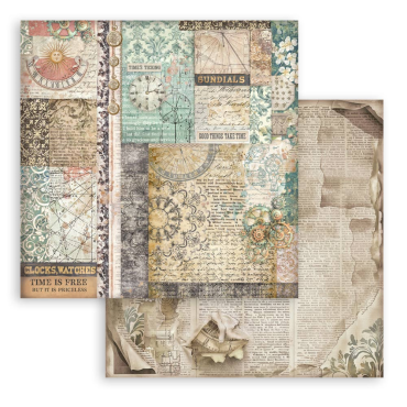 Stamperia Gardens of Time - Feuille Double Face - Mixed Patterns