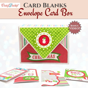 CrafTreat Boîte à cartes vierge - Envelope Card Box (Boîte à enveloppes)