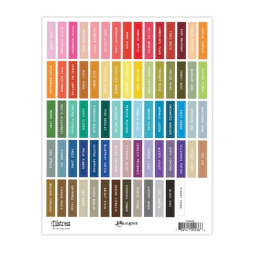 Tim Holtz Feuilles d'étiquettes pour grand tampons encreurs Distress - Blanc