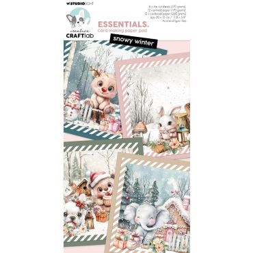 CCL Ensemble Card Making Snowy Winter Essentials, 30 feuilles