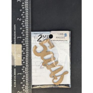 LES 2 MISS SCRAPBOOKING CHIPBOARD 5 ANS