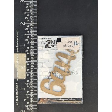 LES 2 MISS SCRAPBOOKING CHIPBOARD 6 ANS
