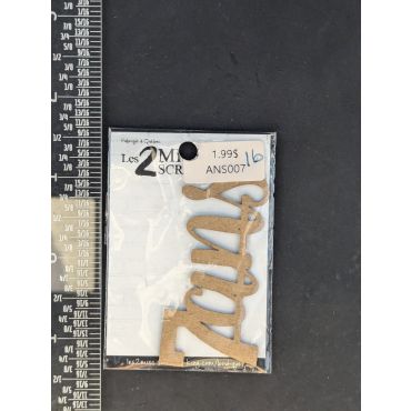 LES 2 MISS SCRAPBOOKING CHIPBOARD 7 ANS