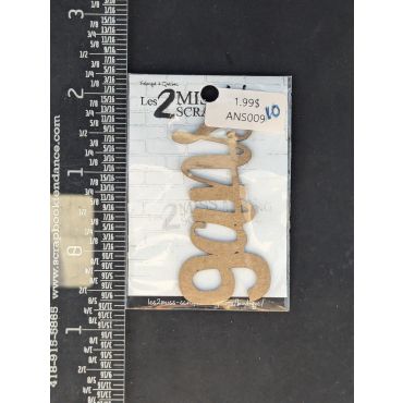 LES 2 MISS SCRAPBOOKING CHIPBOARD 9ANS