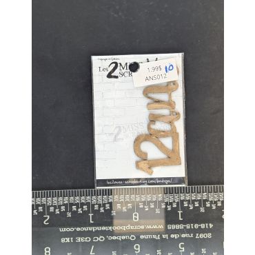 LES 2 MISS SCRAPBOOKING 12 ANS CHIPBOARD FRANCAIS