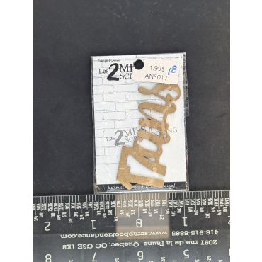 LES 2 MISS SCRAPBOOKING 17 ANS CHIPBOARD FRANCAIS