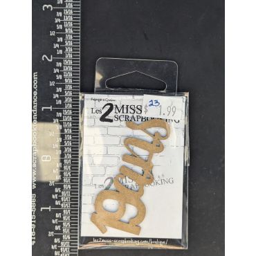 LES 2 MISS SCRAPBOOKING CHIPBOARD 19 ANS
