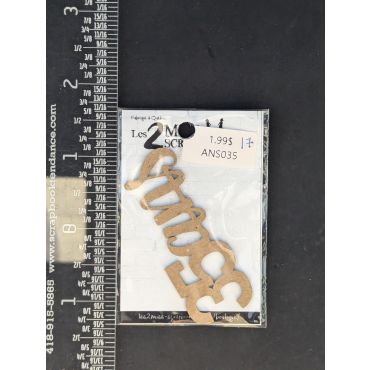 LES 2 MISS SCRAPBOOKING CHIPBOARD 35 ANS