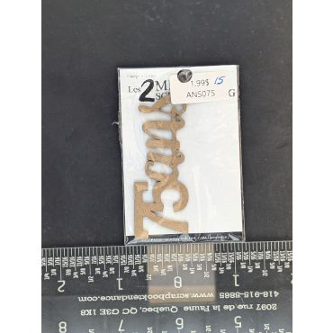 LES 2 MISS SCRAPBOOKING 75 ANS CHIPBOARD FRANCAIS