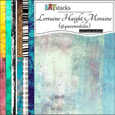 ARTSTACK LORRAINE HAIGHT MORAINE BACKSTACK 8,5 X 11 PAPIER COLLAGE