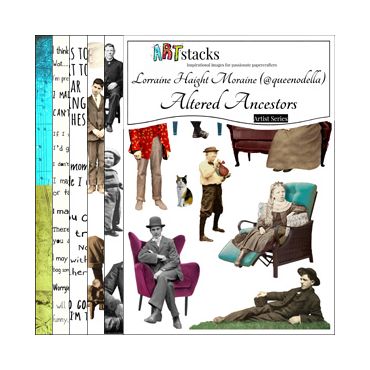 ARTSTACKS ALTERED ANCESTORS 8,5 X 11 COLLAGE PAPER