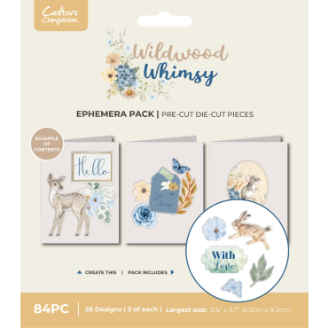 Crafter's Companion Wildwood Whimsy - Ensemble d'éphémères