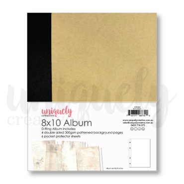 UNIQUELY Album de Scrapbooking 8" x 10", Anneaux en D