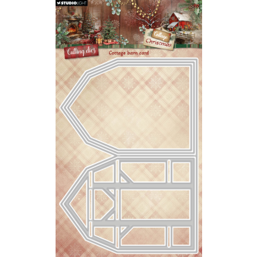 SL Matrices de coupe Cottage Barn Card Cottage Christmas