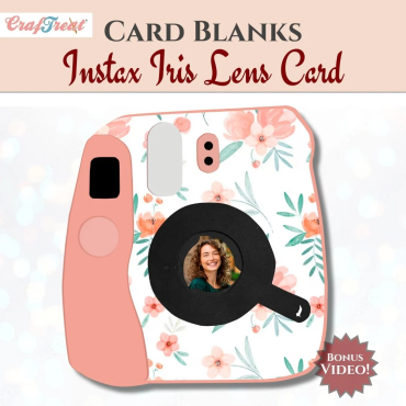 CrafTreat Cartes vierges - Instax Iris Lens Card (Carte à obturateur Instax)