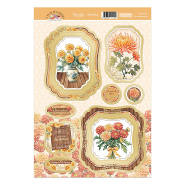 Hunkydory Feuille Chrysanthemum Luxury Topper - November