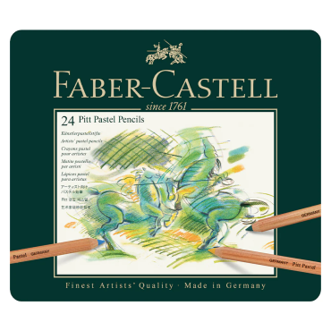 Faber-Castell Pitt Pastel Pencils - Tin of 24 - #112124