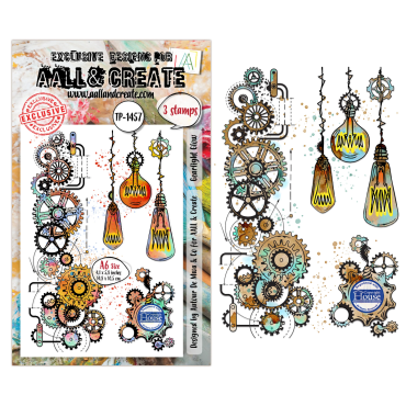 AALL and Create - A6 - Ensemble d'étampes - Gearlight Glow #1457