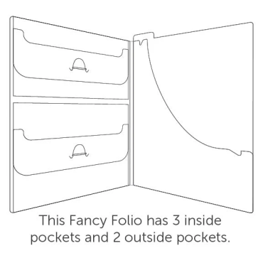 The Organized Option - 8.5x11 Fancy Folio, 3 pqt