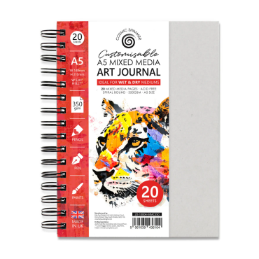 Cosmic Shimmer Customisable Art Journal Mixed Media, A5 350gsm