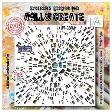 AALL and Create - 6x6 Stencil #260 - Vector Spin