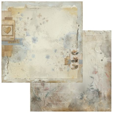 49 and Market - Faded Memory Lane - Papier 12"X12" - Pressed Petals