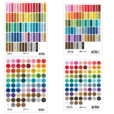 Tim Holtz Ensemble d'étiquettes pour tampon encreur Distress - Noir