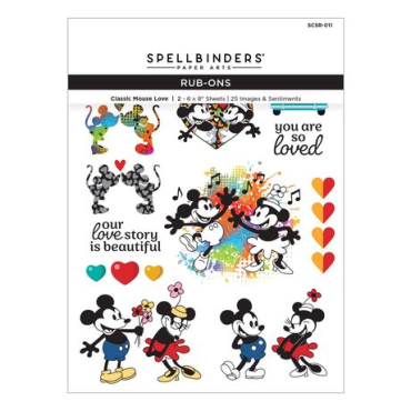 Spellbinders Rub-Ons From Say Cheese Classic Mouse