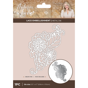 Crafter's Companion Sara Signature Antique Lace - Matrices de coupe Lace Embellishment