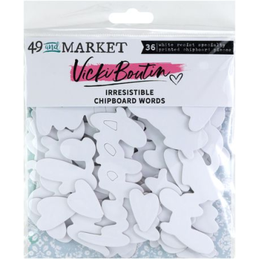 49 And Market Ensemble de Chipboard - Words, Irresistible - Vicki Boutin