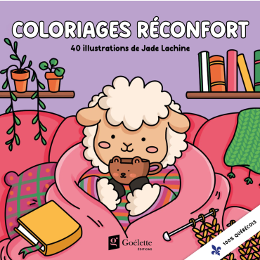 Coloriage réconfort - 40 illustrations de Jade Lachine
