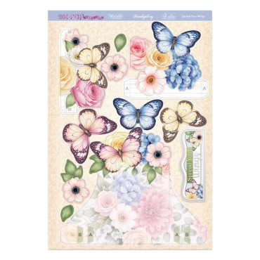 Hunkydory Carte Side-Pop Stepper - Spread Your Wings