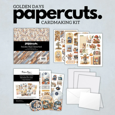 Paper Rose Golden Days Kit de cartes et de découpages