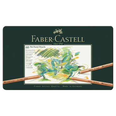 Faber-Castell Pitt Pastel Pencils - Tin of 60 - #112160