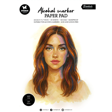 SL Bloc de papier pour marqueurs à alcool 120 g/m², 297 x 210 x 10 mm, 50 feuilles