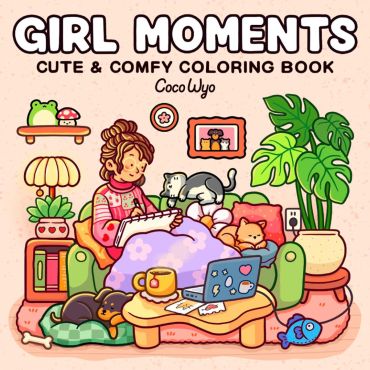 Girl Moments - Livre de coloriage Cozy cuties - Cosy colo - Coco wyo