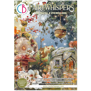 Ciao Bella Livre Fairy Whispers Junk Journal & Éphémères A4 32/Pqt