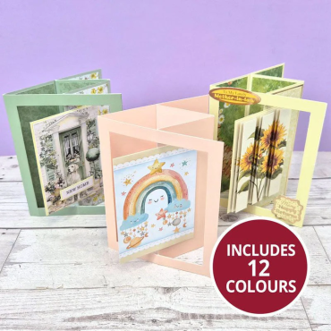 Hunkydory Cartes Pop-Out Swing, 12 cartes à rabat découpées