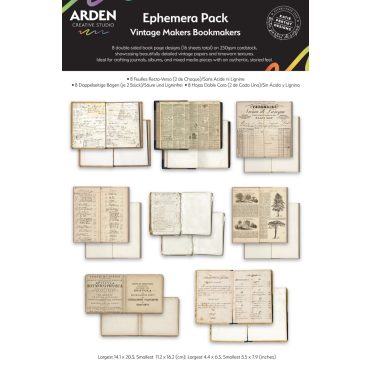 Arden Creative - Ensemble d'Éphémères Vintage Makers Bookmakers