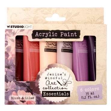 Studio Light JMA Peinture acrylique - Blush & Lilac Essentials 172 x 154 x 25 mm, lot de 6