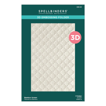 Spellbinders Dossier de gaufrage 3D Bamboo Screen de la collection Cheerful Chirps