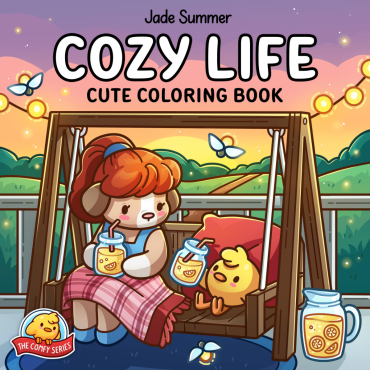 Cozy Life - Jade Summer - Cute Coloring Book - Cosy colo