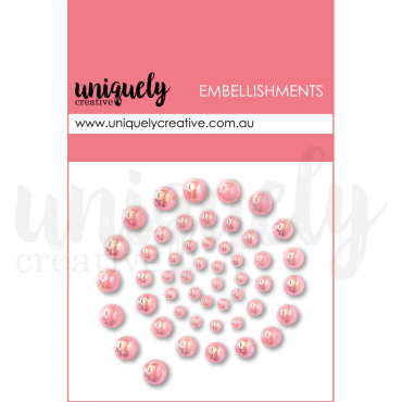 UNIQUELY perles et strass autocollant - Coral Pearls